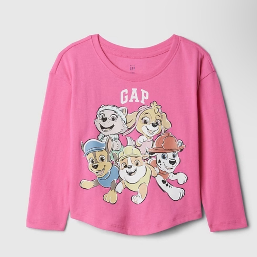 GAP Kids Pink Paw Patrol Long Sleeve Tee